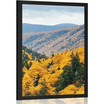 Plakát výhled na majestátní hory - 20x30 black