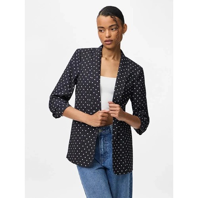 PIECES Сако Pieces Boss 3/4 Printed blazer - Black (Black / New Dot)