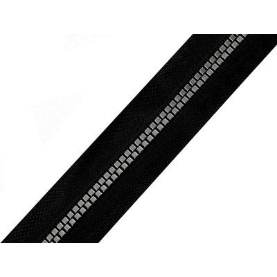 Zip kostěný No 5 kostičky metráž Varianta: 3 černá černý nikl, Balení: 1 m 47136/108114/247438