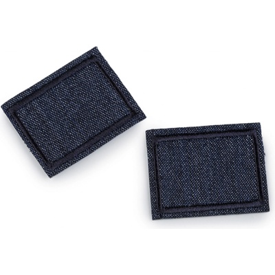Nažehlovací záplaty pro opravy dírek jeans 3x4 cm, střední, 3 modrá pařížská