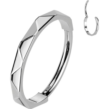 Šperky4U Segment kruh helix cartilage tragus septum piercing titan TIT1335-0808