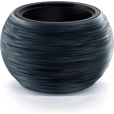 PROSPERPLAST Květináč s vkladem FURU BOWL 43,5 cm antracit