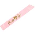 PartyDeco Розова лента с надпис - Bride to be