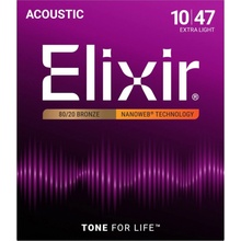 Elixir 010-047 Nanoweb Bronze Extra Light 11002