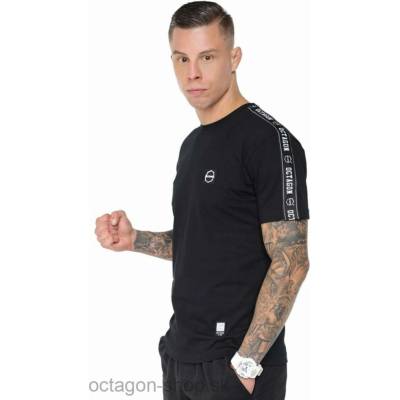 Octagon tričko Stripe biele