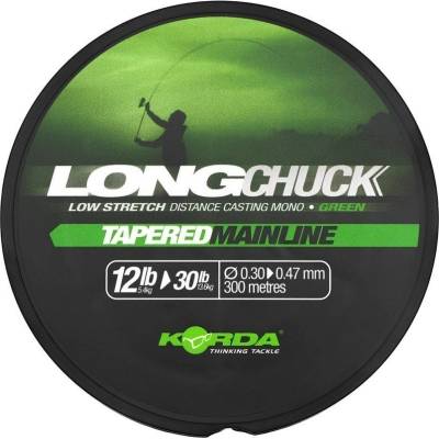 Korda LongChuck Tapered Mainline Green 300 m 0,30-0,47 mm 12-30 lb