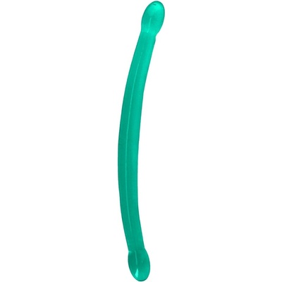 RealRock Double Crystal dildo 42 x 3,2 cm Green