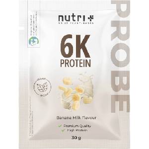nutri + Пробен размер на веган протеин на прах 6K - Banana