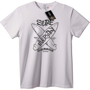 NOONEBRAND Тениска Сърф Всеки Ден Малибу - 2XL, White