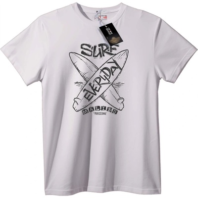 NOONEBRAND Тениска Сърф Всеки Ден Малибу - 2XL, White