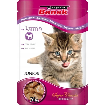 Super Benek junior s kúskami jahňacieho mäsa 100 g