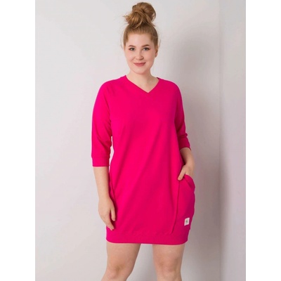 Dámske šaty s vreckami RV-SK-6847.59P fuchsia