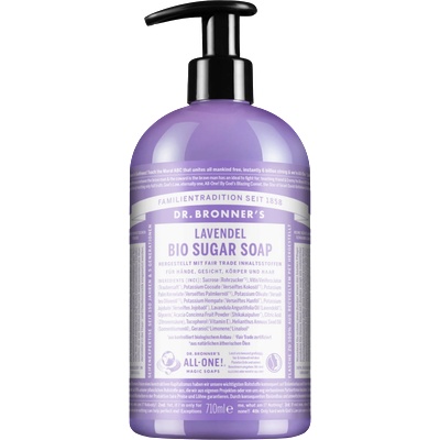 Dr. Bronner's Био течен сапун Sugarsoap - Лавандула - 710 мл