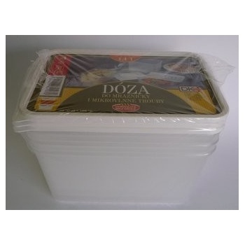 DK plast Dózy do mrazničky a mikrovlnné trouby 1,4 l 3 ks