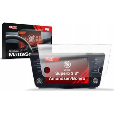 GRIZZ Protector, Ochrana displeje MatteScreen, Škoda Superb III, 2015-2024, Amundsen/Bolero, Display 8" – Sleviste.cz