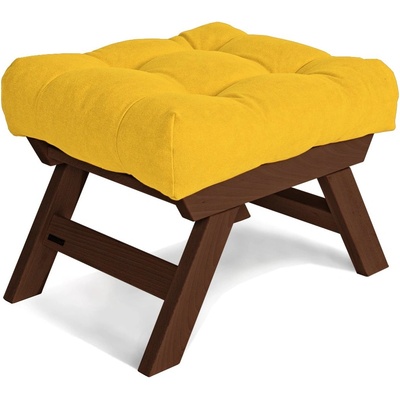 MarLiving Taburet BREEZIO 03 55 cm z masivu/žlutý
