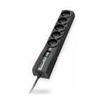 Everlast EVER CLASSIC - Surge protector - AC 250 V - 2500 Watt - output connectors: 5 - 1.5 m cord - black