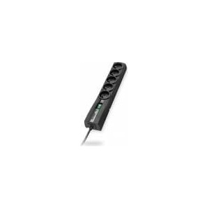 Everlast EVER CLASSIC - Surge protector - AC 250 V - 2500 Watt - output connectors: 5 - 1.5 m cord - black