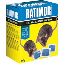 RATIMOR Brodifacoum fresh bait, na myši a potkany 150 g mäkká