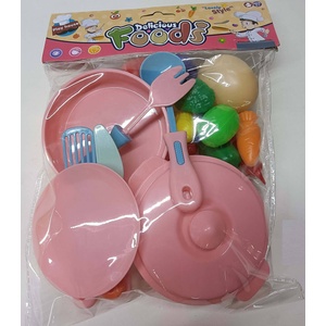 Armtoys ДЕТСКИ КОМПЛЕКТ ТИГАН И ТЕНДЖЕРА С ПРОДУКТИ В ПЛИК 2 ЦВЯТА - armtoys