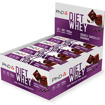 PhD Nutrition Diet Whey Bar, 1x65 Grams/12 bars box/
