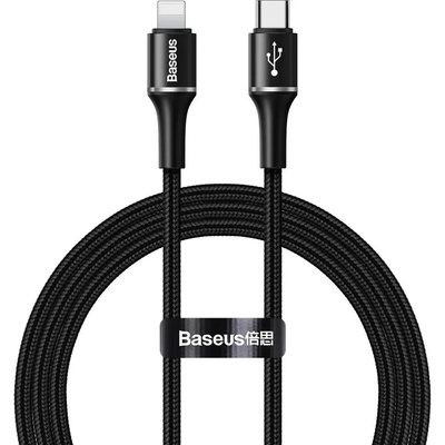 Baseus USB-C към Lightning кабел за Apple устройства с Lightning порт (100 см) - Baseus Halo USB-C to Lightning Cable (CATLGH-01) (черен) (CATLGH-01)
