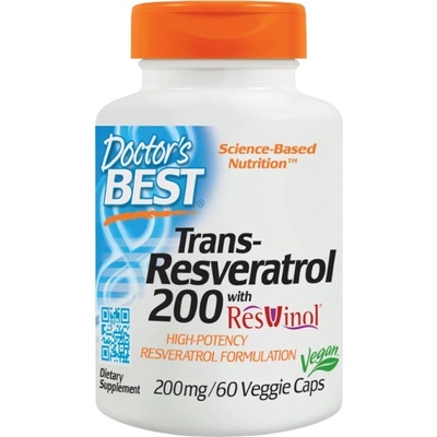 Doctor's Best Trans-Resveratrol 200 mg | with ResVinol-25 [60 капсули]