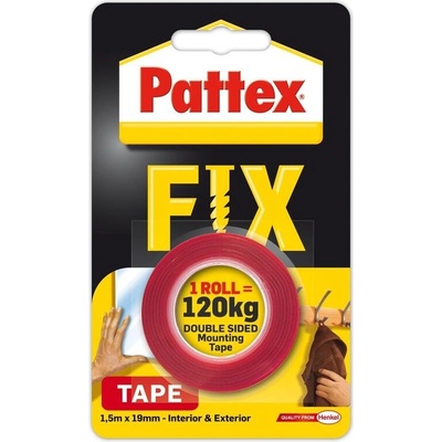 Pattex Fix Obojstranná lepiaca páska 120 kg 19 mm x 1,5 m
