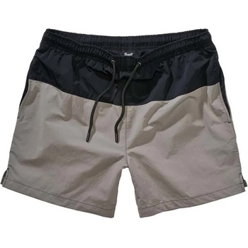 BRANDIT Бански гащета Brandit Basic swimming shorts - Grey (Black / Grey)