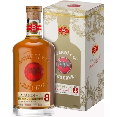 Bacardi Reserva Ocho 8y 40% 0,7 l (holá láhev) – Hledejceny.cz