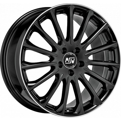 MSW 30 8,5x20 5x112 ET28 gloss black diamond lip