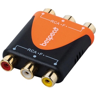 Bespeco Адаптер Bespeco SLAD345, 3xRCA/3xRCA (SLAD345)