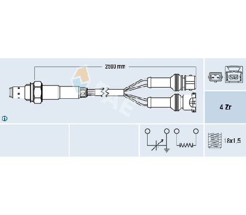Lambda sonda FAE 77639