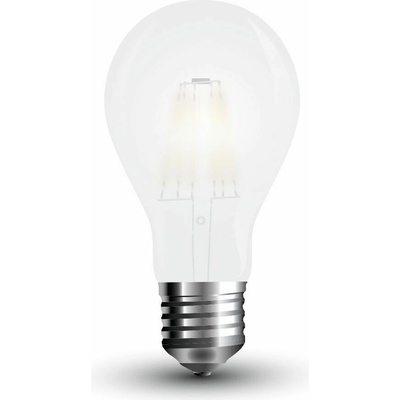 V-TAC LED žiarovka E27 A60 4W teplá biela filament frost