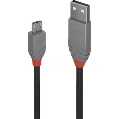 Lindy Кабел Lindy 36731, USB Type A(м) към USB Type Micro-B(м), 0.5m, черен (36731)