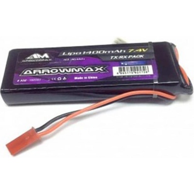 Arrowmax AM Lipo 1400 mAh 7.4 V Receiver Pack GP JST Plug AM-700993