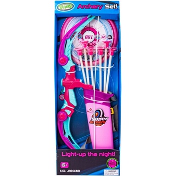 Kik KX6175 hrací set luk s šípy a terčom ružový