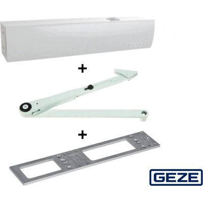 Geze TS 4000 RAL 9016 s aretací s montážní deskou bílá – Zbozi.Blesk.cz