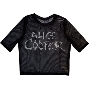 Alice Cooper Dripping Logo Black XL Дамски Риза (ACMCT29LB04)