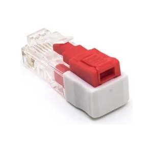 NIKOMAX Защитен щепсел rj45 със заключване nmc-rj-lock-rd (nmc-rj-lock-rd)