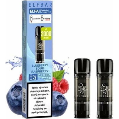 Elf Bar ELFA cartridge 2 Pack Blueberry Sour Raspberry 20 mg