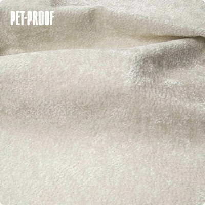 Velurová potahová látka Aphrodite Ivory pro nábytek, metráž - Pet Proof