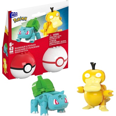 Pokémon Mattel Mega Pokemon - Bulbasaur & Psyduck Pokeballs (HXP14) (96818)