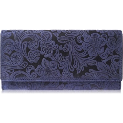 Paolo Peruzzi peňaženka z pravej kože modrá dámska