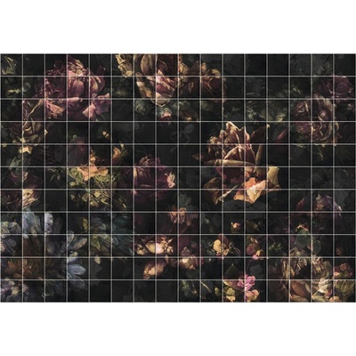 INX8-080 Fototapeta vliesová Tiles Flowers rozměry 400x280 cm