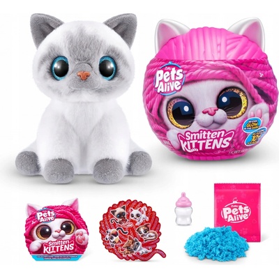 Zuru 9451 Pets Alive Smitten Kittens Měkká pro kočky se zvukem