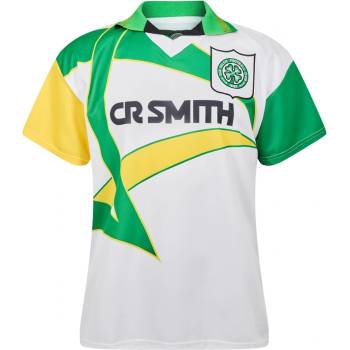 Team Футболна фланелка Team Celtic Retro Away Shirt 1994 1995 Adults - White/Green