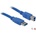Delock 82580 (USB 3.0, A-B, samec/samec) 1m modrý