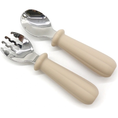 Martons Dětský kovový příbor Beige 2 ks