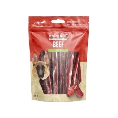 animALL Měkké proužky hovězího steaku 250 g